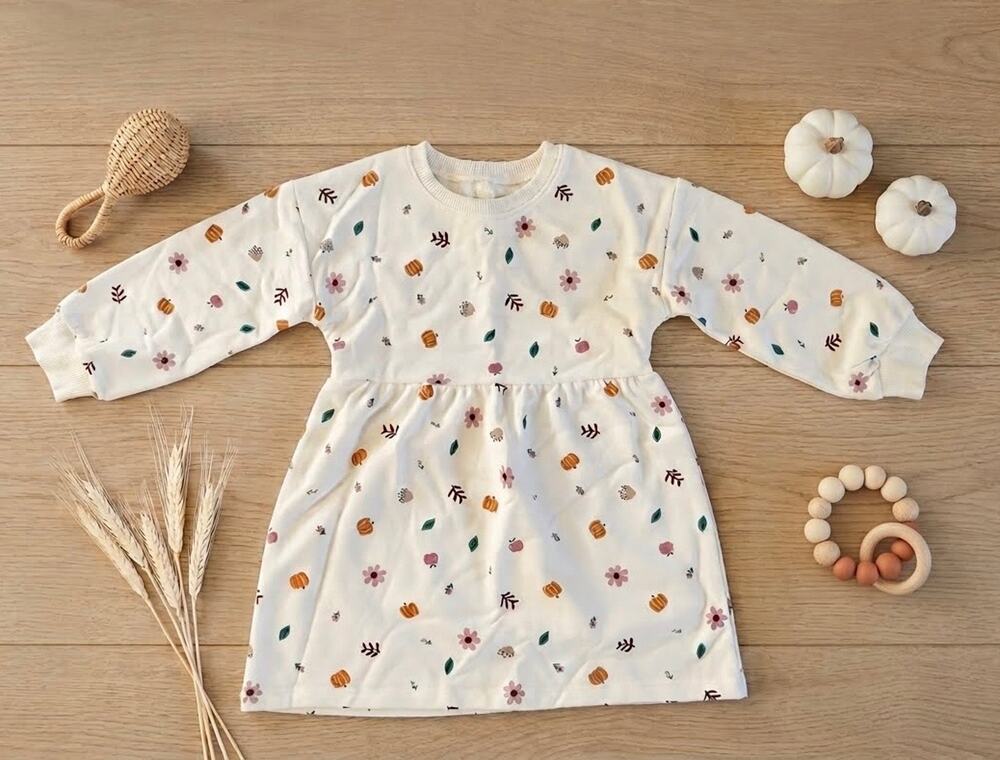 NEW! Okie Dokie Toddler Girls Fall Sweatshirt Dress Size 2T